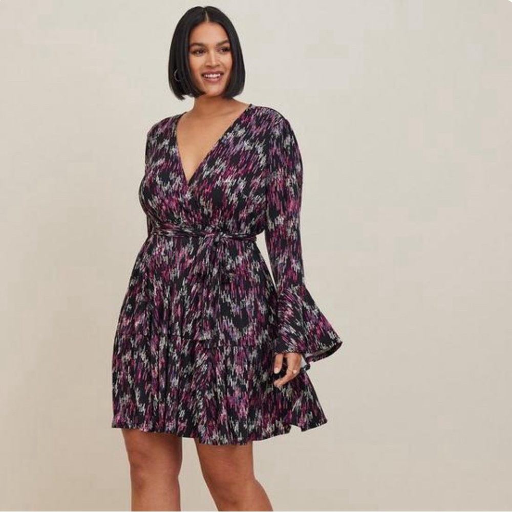 NWT Torrid mini studio knit tiered dress